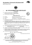 
EG Certificate BG 80S/4 TF - EEx e II T1,T2,T3,T4,T2,T3,T4 - EG-Type Test Certificate + Data Sheet 60 Hz - ATEX 2G | NORD Motor BG 80S/4 TF - EEx e II T1,T2,T3,T4,T2,T3,T4
